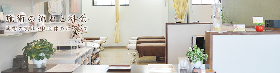 施術の流れと料金